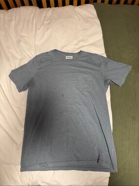 Taylor Stitch Heavy Bag Tee in Sea Foam Green FLAWS